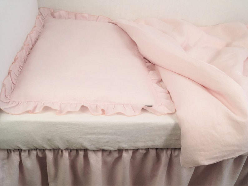 Pink Ruffled Bedding