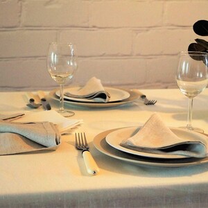 Linen Tablecloth, Pure linen tablecloth, Rustic tablecloth, Wedding tablecloth, Linen