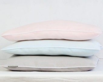 Linen pillowcases, pillow covers, linen shams   - choose your color