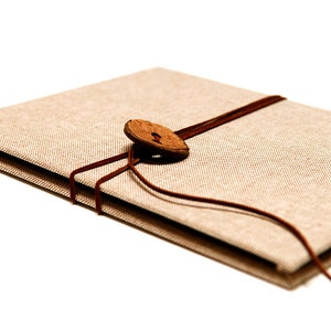 Leporello Natural with Wooden Button 10 photos 10x15 cm