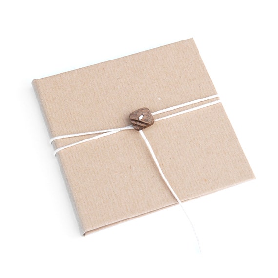 Kraft Brown Paper CD/DVD Case With Button and White String - Etsy