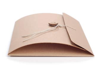 10 A5 Brown Kraft envelopes for photos or documents