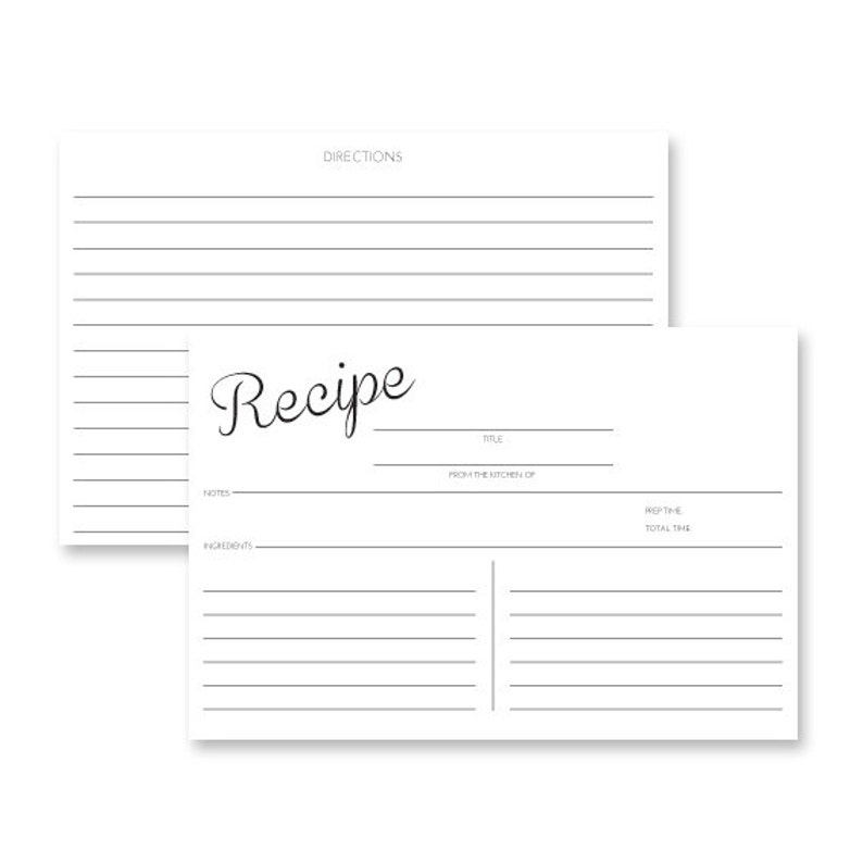 Recipe Box Set With Recipe Cards With Dot Pattern Case Etsy