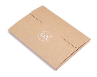 Brown Kraft Envelope for Photography Prints, Custom Print Box 6x4 inch (10x15 cm) Photos