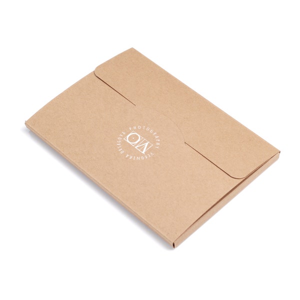 Brown Kraft Envelope for Photography Prints set of 10 pcs, Custom Print Box A5 size