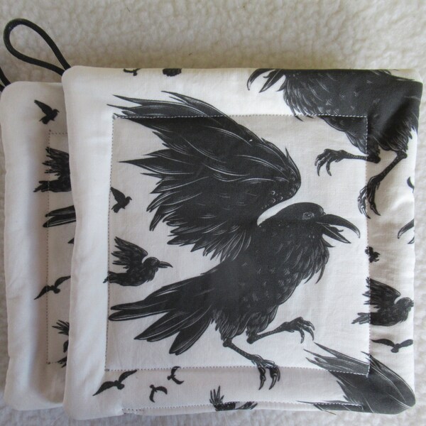 Raven Potholders (2)