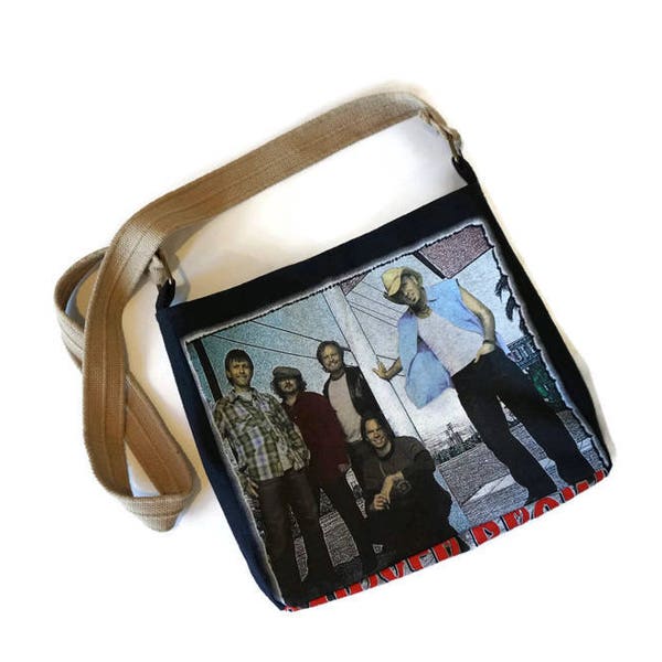 Sawyer Brown Bag • Upcycled Sawyer Brown Concert Tee Shirt • Upcycled Shoulder Bag • T-shirt Bag • Country Music * One-of-a-kind