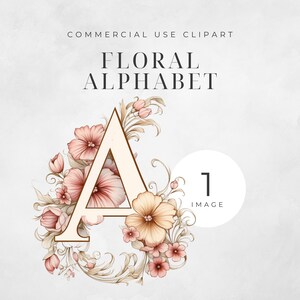 Alfabeto Floral PNG Letras Do Alfabeto Clipart PNG Impressão Sob Demanda Campo Flores Crianças Alfabeto Design Transparente Design De Sublimação