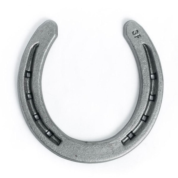 The Heritage Forge - Sand Blasted Steel Horseshoes - For Horses, Crafts, Decorations and Backyard Games -  Size 0 R3-F