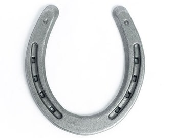 Ferraduras de aço jateadas com areia - Para cavalos, artesanato, decorações e jogos de quintal - Tamanho de ferradura simples 0 - The Heritage Forge
