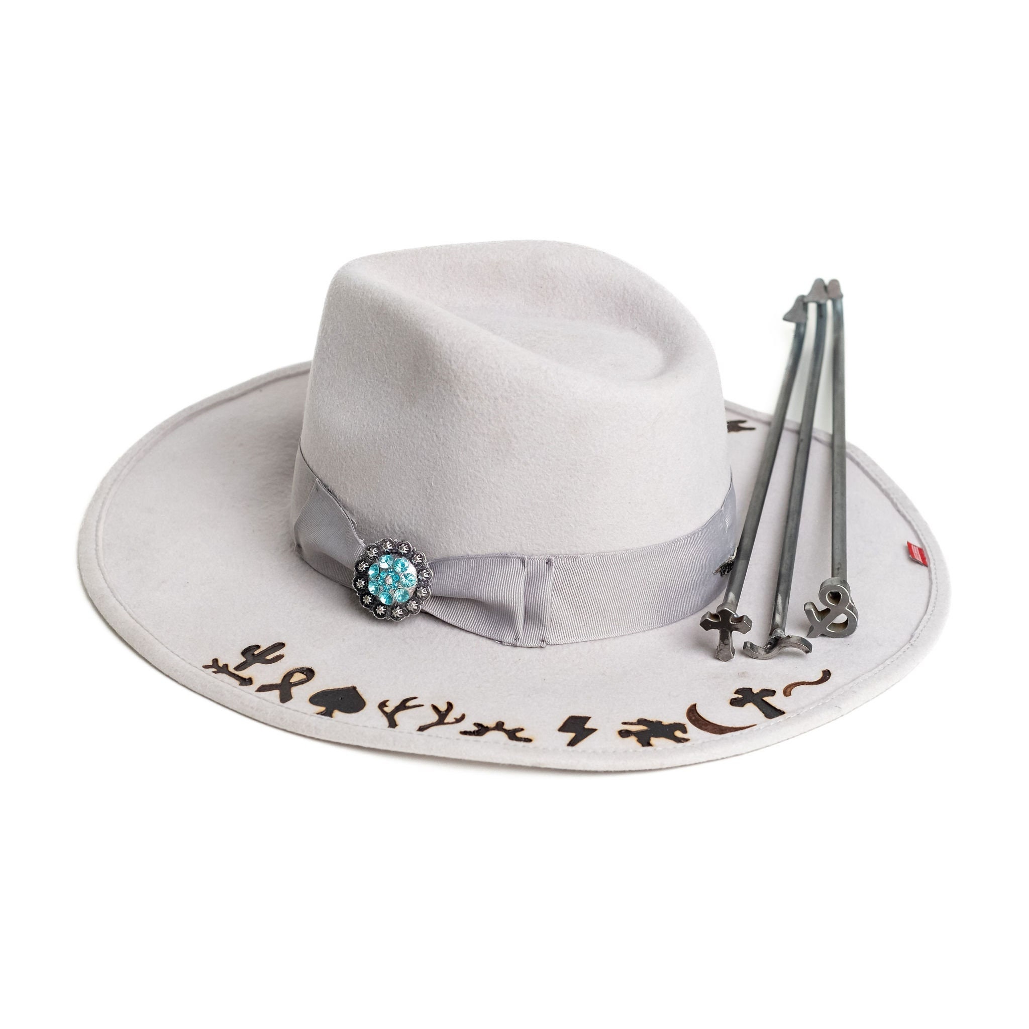 Mini 1" Branding Irons - Assorted Characters - For Branding Hats, Leather, Wood, Felt, Cowhide - The Heritage Forge