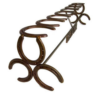 Rustic Horseshoe Boot Rack 1, 2, 3, or 4 pairs Handmade The Heritage Forge image 9