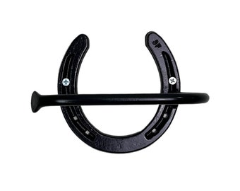 Rustic Toilet Paper Holder Wall Mounted Great for Vintage Bathroom - Wall Mounted Horseshoe - The Heritage Forge