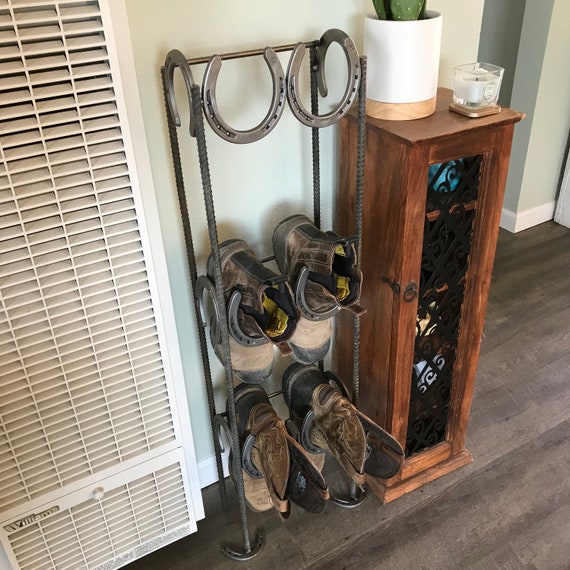 Horseshoe Boot rack - Shoe Storage - Horseshoe Boot rack - Boot Rack ...