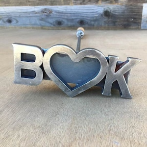 Custom Initial and Heart Branding Iron Stamp - Cowboy Monogram - The Heritage Forge
