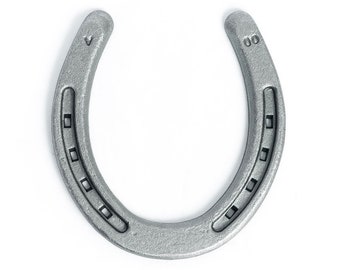 Sandblästrade stålhästskor - För hästar, hantverk, dekorationer och trädgårdsspel - Enfärgade skostorlek 00 - The Heritage Forge