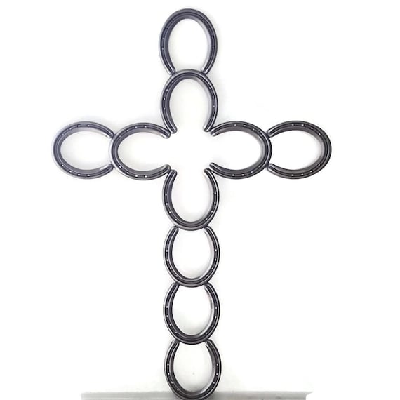 Rustic Horseshoe Cross The Heritage Etsy