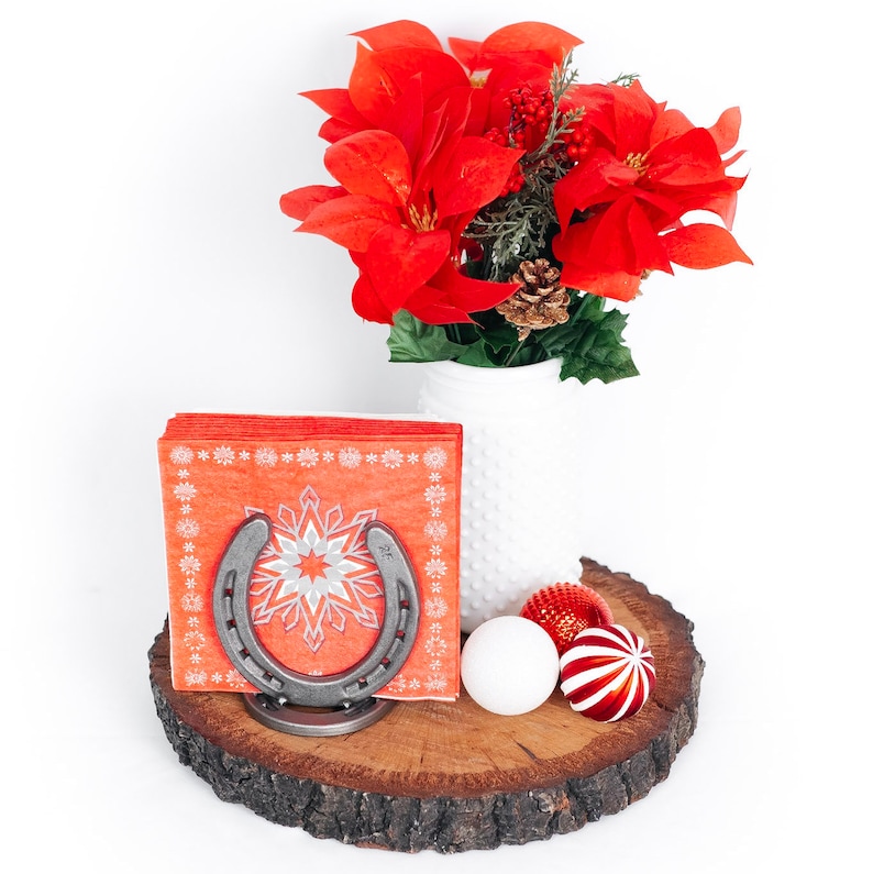 The Heritage Forge Horseshoe Napkin Holder