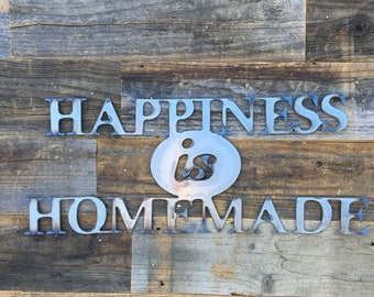 Happiness is Homemade - 22" x 9" - Rustic Home Decor - The Heritage Forge