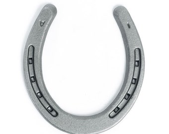 Sandblästrade stålhästskor - För hästar, hantverk, dekorationer och trädgårdsspel - Enfärgade skostorlek 1 - The Heritage Forge