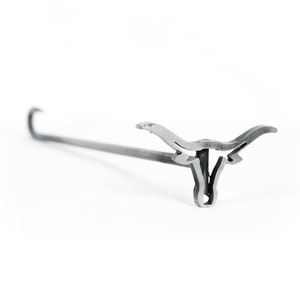 Texas Longhorn Brand - 4&quot;- BBQ, Crafts, Woodworking Projects - The Heritage Forge