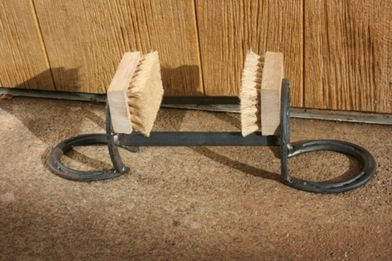 Horseshoe Boot Scraper the Heritage Etsy