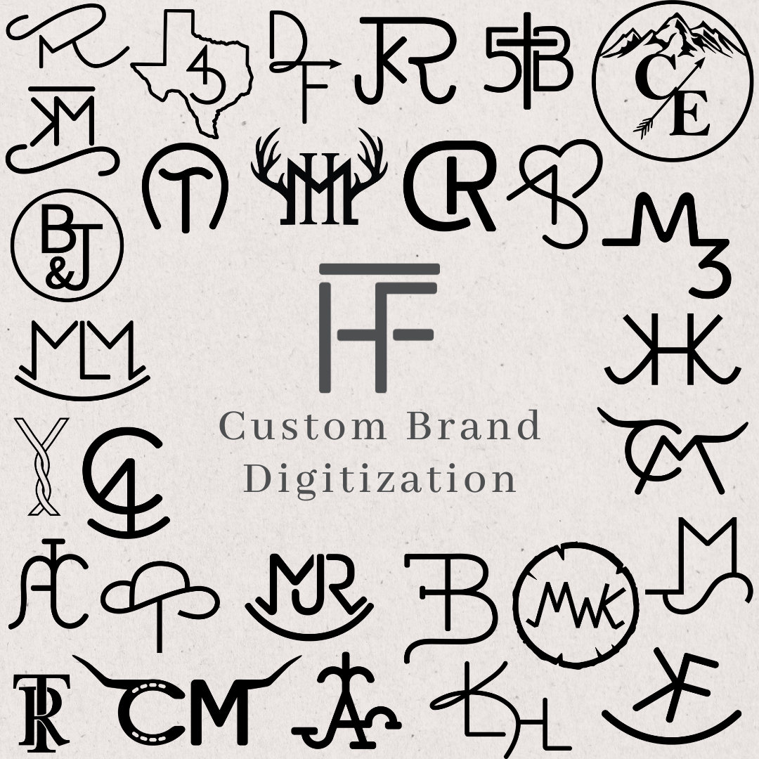 Custom Brand Digitization - PNG and PDF - The Heritage Forge