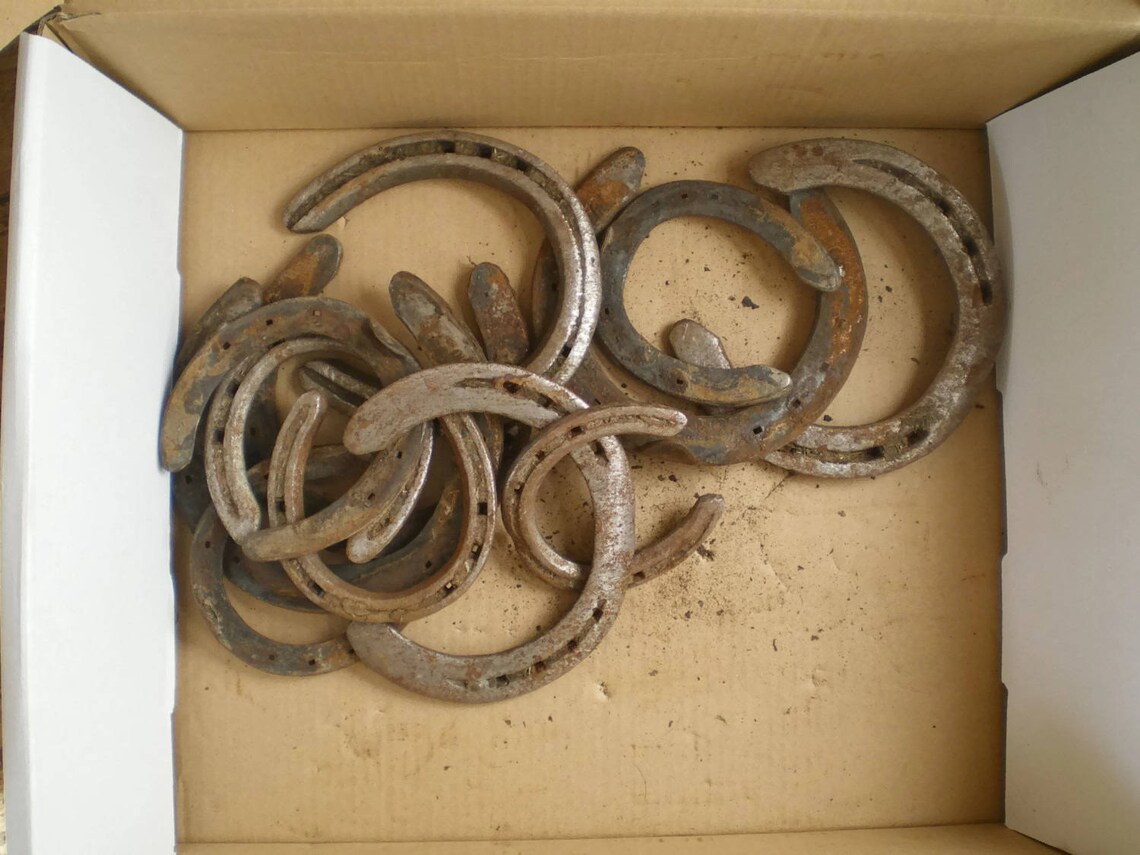 Vintage Used Horseshoes 4 Horseshoes the Heritage Etsy