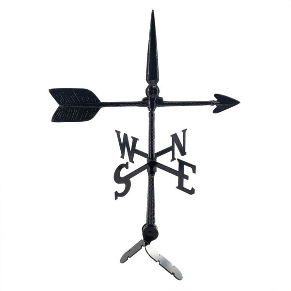 Spear Weathervane, Outdoor Weather Vane with Ornament, Roof Metal Decor with Mount, Hand Cast Rust Proof Aluminum, Perfect Anniversary Gift!