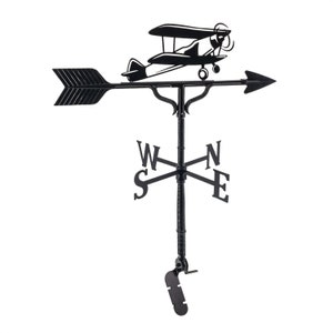 Airplane Weathervane - Roof Mount Included - Plane Weathervane - 14 Ornament Colors Available