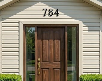 8 Inch Standard House Numbers, Precision Cut Rust Proof Aluminum with Durable Powder Coat, Personalized Address Numbers, Custom Metal Work