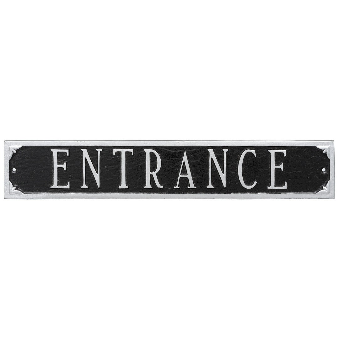 Entrance 16.5'' X 2.75'' Rectangle Statement Plaque Sign, Enter Sign ...
