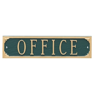 Office Statement Plaque Sign, Horizontal Office Sign, Office Door Sign, Office Wall Plaque, Easy to Install, UV Resistant, Made in the USA