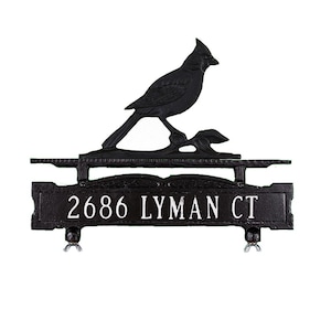 Mailbox Address Sign, Mailbox sign with Ornament, Address Sign, House Numbers image 2