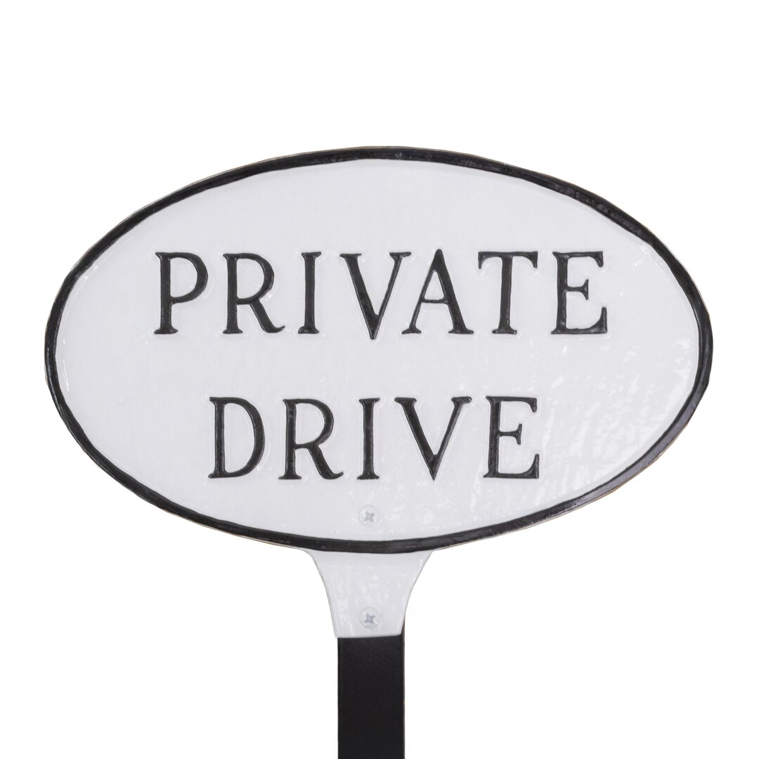 Taymor Oval Easy Install Address Plaque – Weather-Resistant Resin, White Reflective Background, Includes 36 Black Vinyl Numbers, 4-Inch Size, Mounting Hardware & Instructions