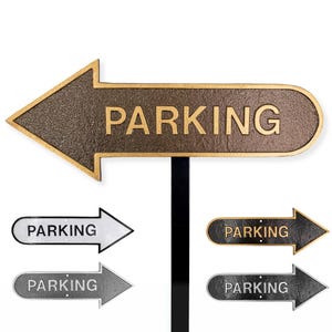 Parking Plaque Sign, Customer Parking Sign, Business Parking Sign, Durable Powder Coated Aluminum, Handmade in the USA!