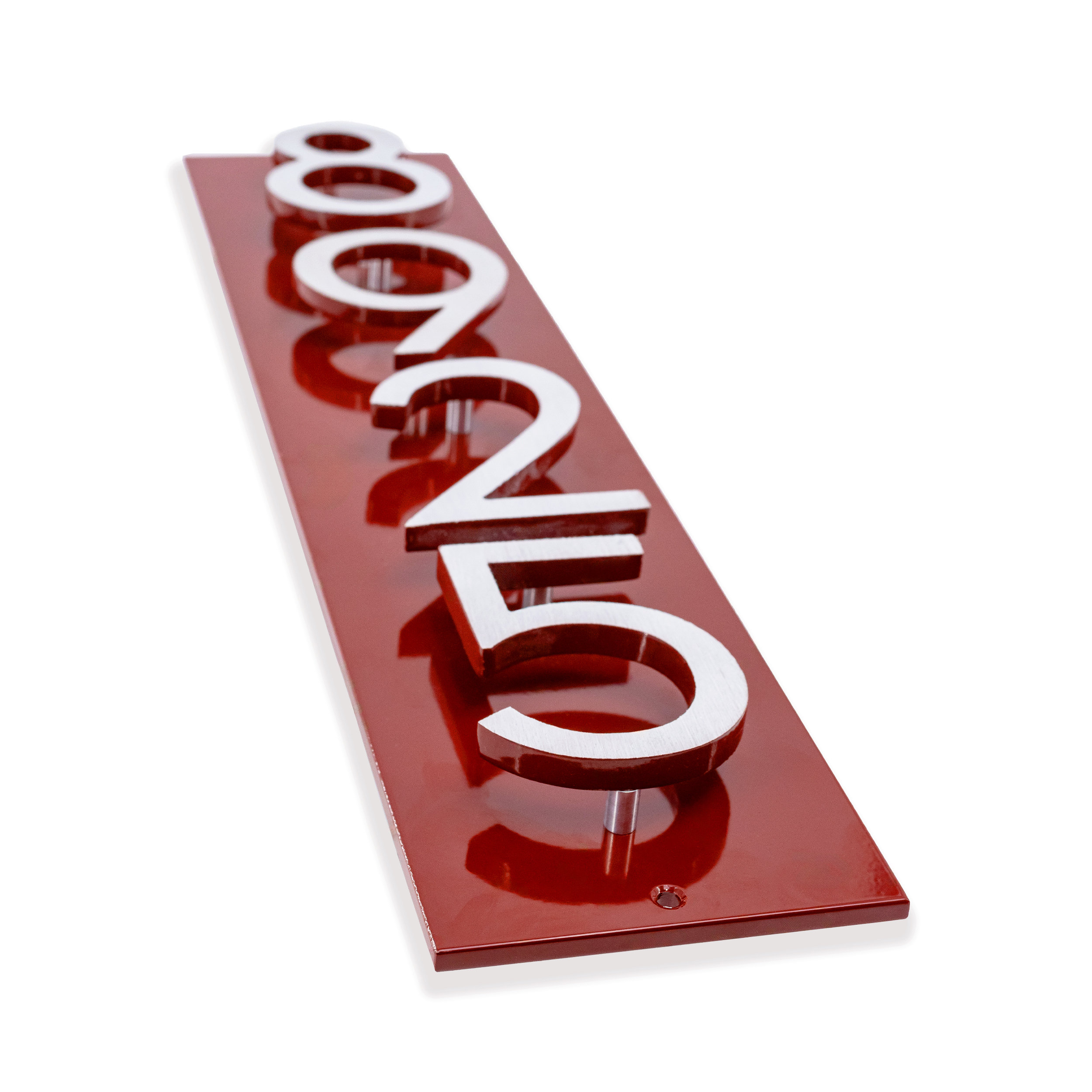 Modern Address Sign, 8 Inch Floating Number Address Sign, 1-5 Digits ...