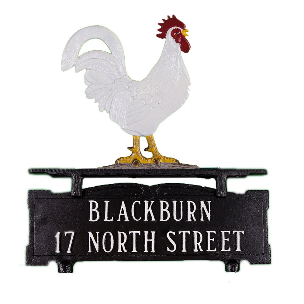 Mailbox Sign Mailbox Sign With Ornament Address Sign Custom Etsy