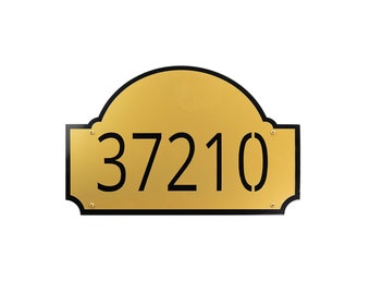 Fitzgerald Floating Mount Metal Address Sign, Custom Address Sign, House Numbers, Address Sign, Custom House Numbers, Modern Address Sign