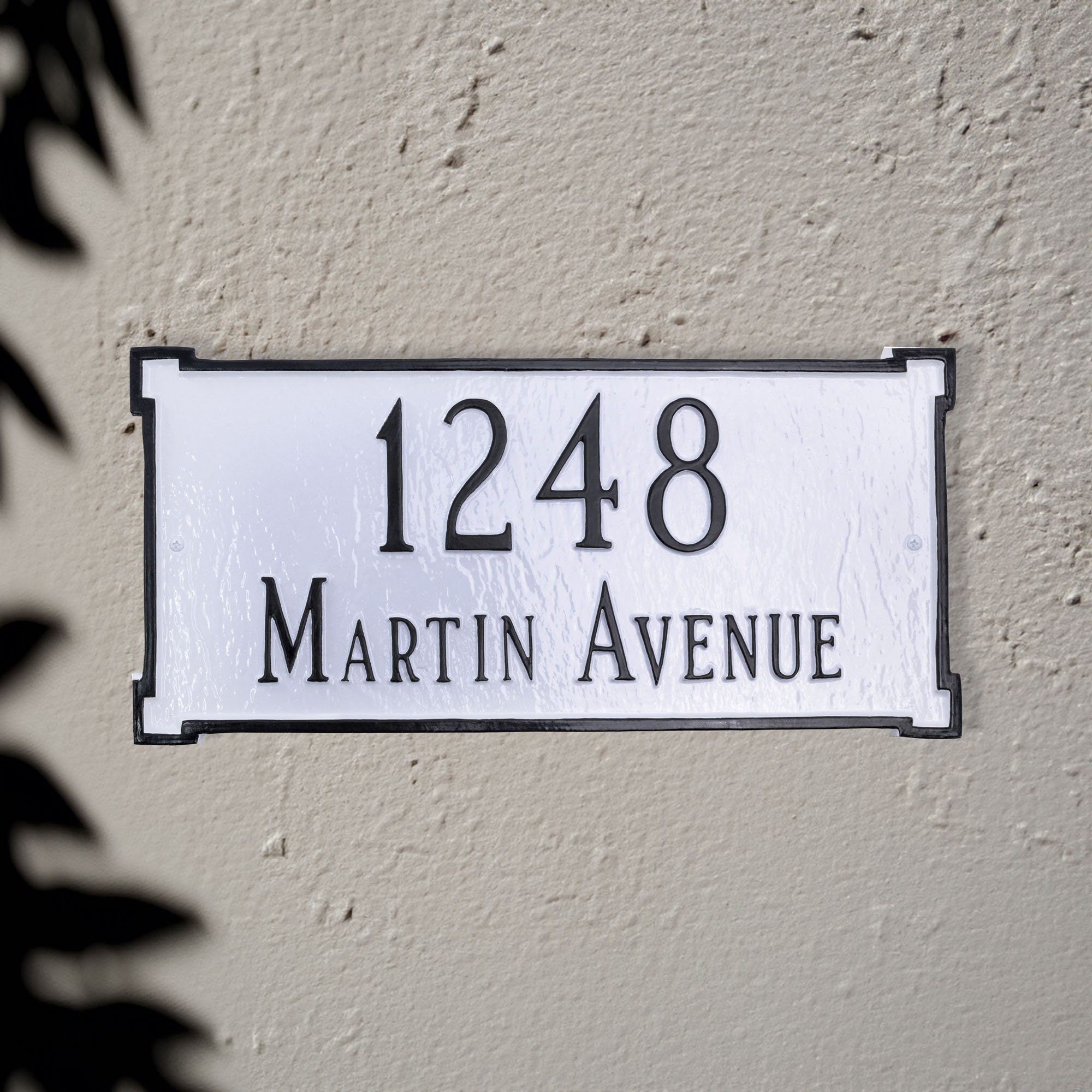 New Yorker Address WALL Plaque Sign, Custom TWO Line Address Sign ...