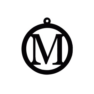 Custom Initial Ornament, Monogram Christmas Ornament, Letter Name ...