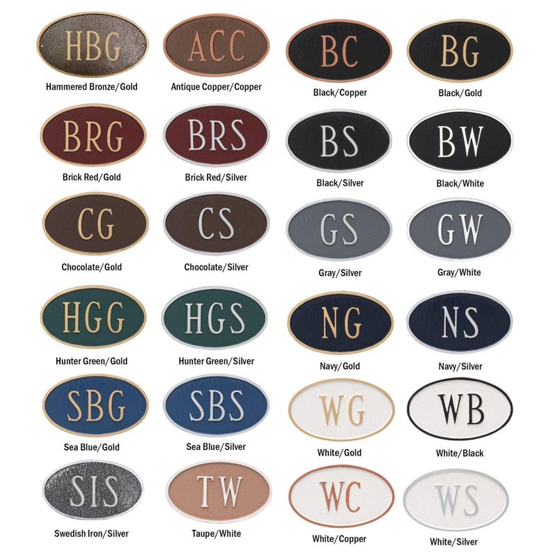 Two Sided Address Sign - 4 Shapes - 26 Colors - Double Sided Address ...