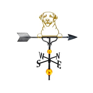 Custom Deluxe Dog Weathervane, Dog Breed Wind Vane, 14 Ornament Color Options, Pet Owner Gift, Metal Decor, Last 49 Breeds (H-Y) out of 100