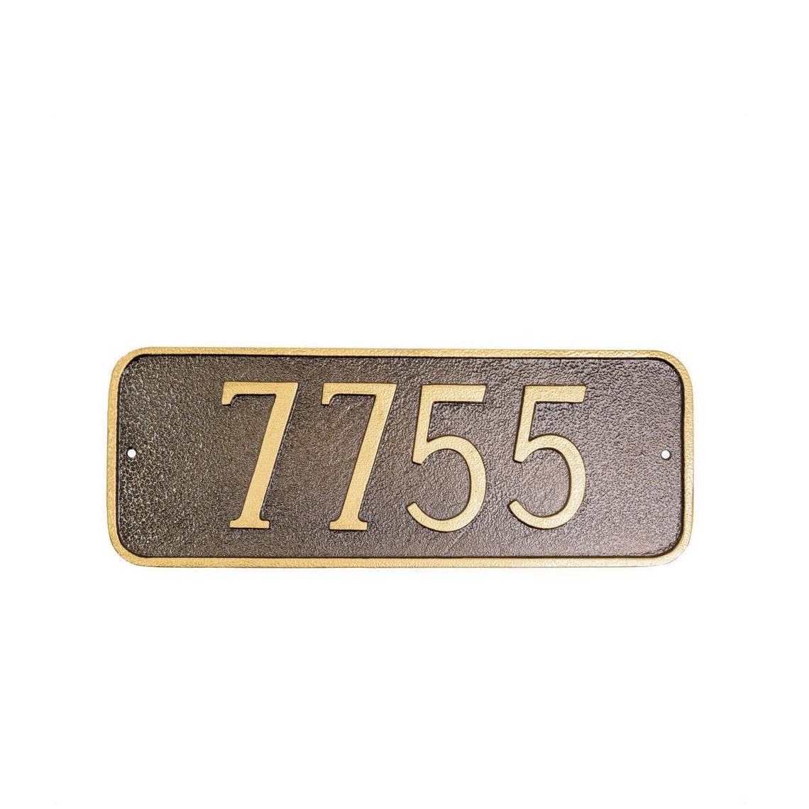 Rectangle Address Plaque - House Numbers - Address Sign - Wall or Lawn ...