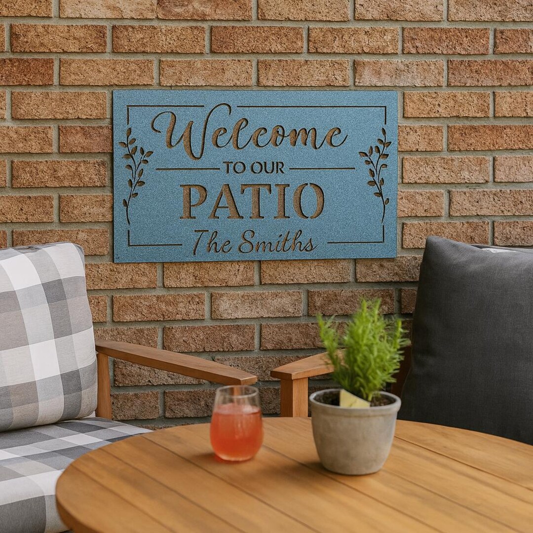 Welcome Sign, Welcome to Our Porch, Personalized Outdoor Decor for ...