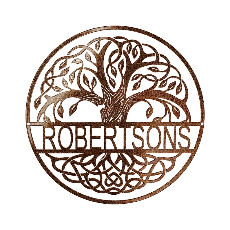 Monogramed Tree Customized Tree of Life Monogram Sign, Personalized Monogram Wall Sign ...