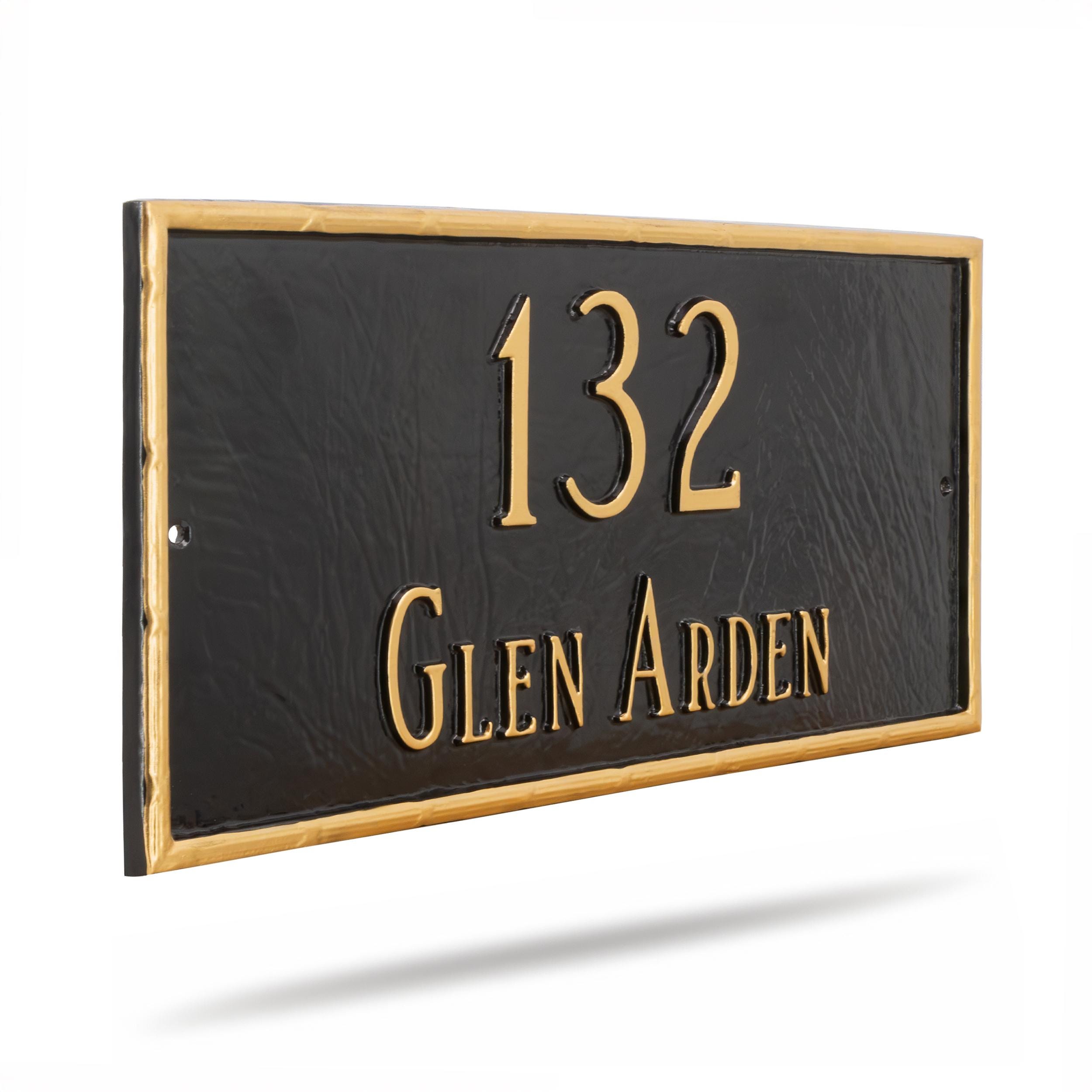 Personalized Address Plaque, Washington Rectangle Plaque, Two Line ...