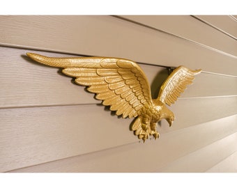 24'' Wall Eagle, Cast Metal Patriotic Eagle, Wall Hanging American Decor, Durable Powder Coated Cast Aluminum, Proudly Made in the USA