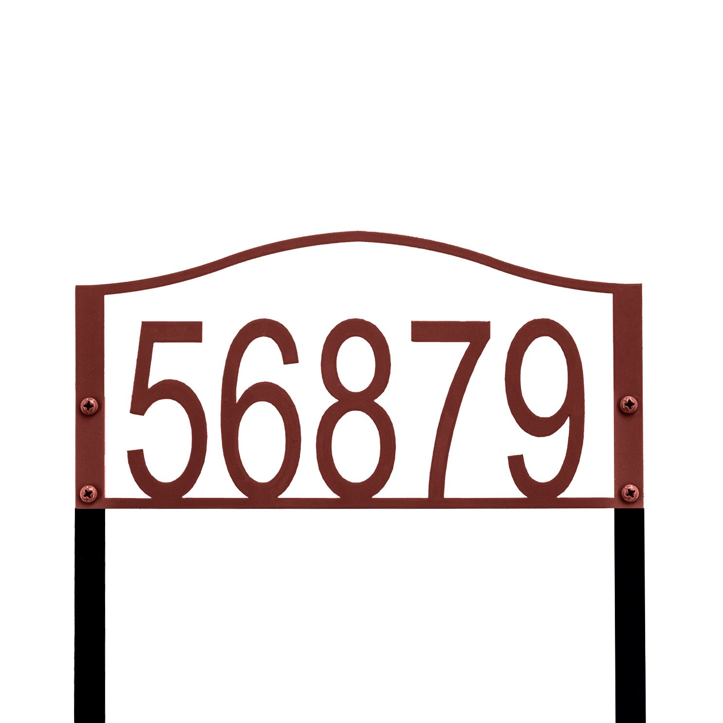 House Sign 86 Custom House Number Arch Address Sign Modern Metal Outdoor - Etsy