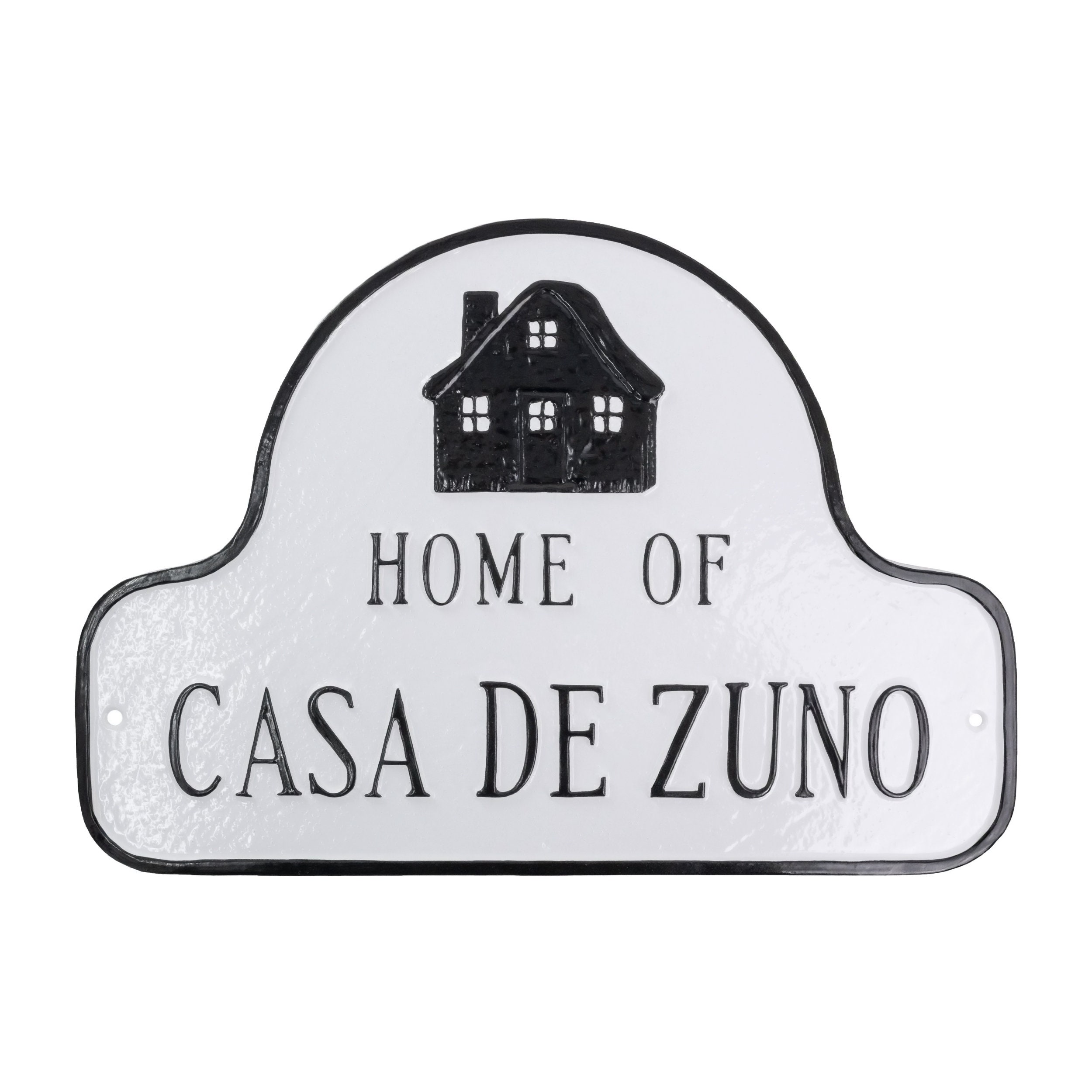 Home Address Sign, Home of Arch Address Sign Plaque, Custom Metal Address Sign, House Number Sign for Lawn with Stakes